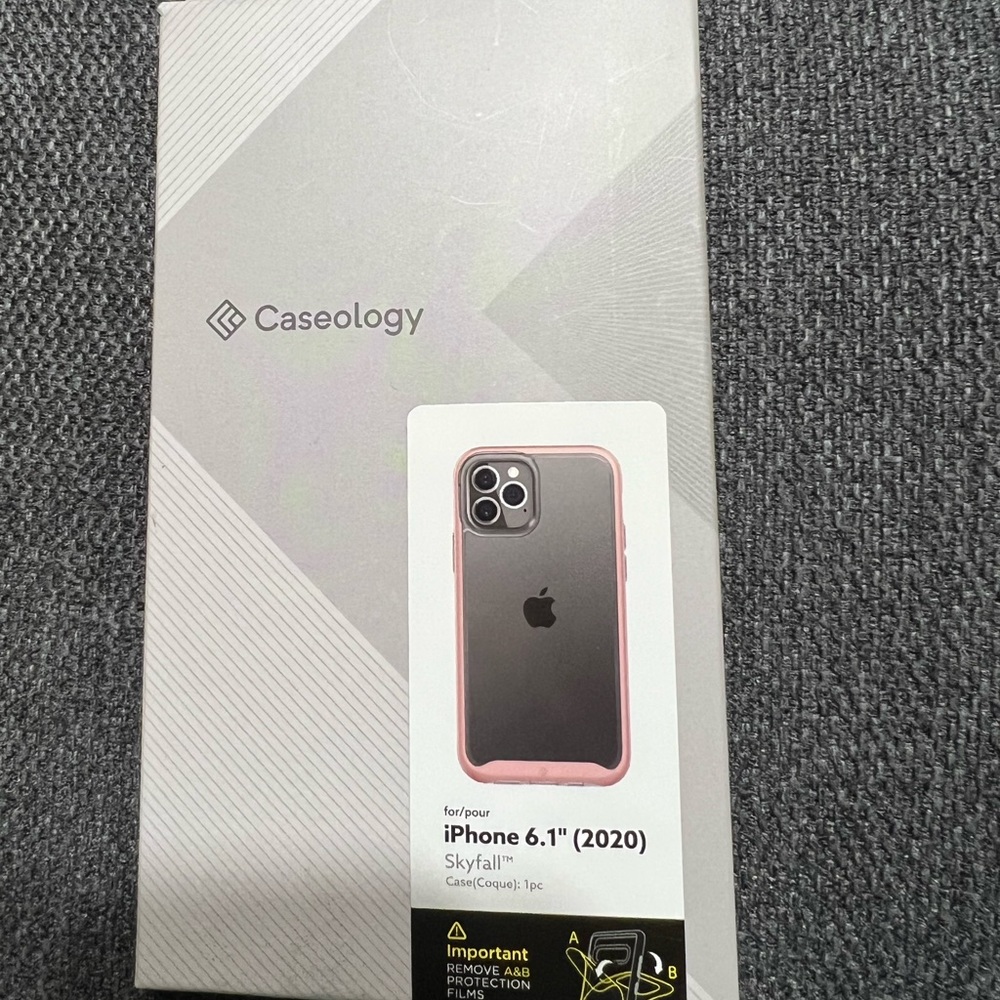 Pink /Clear case for IPHONE12PRO